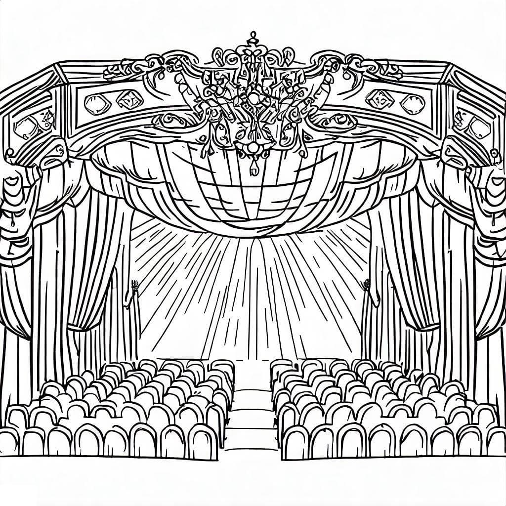 Dibujo gratuito Teatro #185900 de la coleccion Edificios y Arquitectura para imprimir