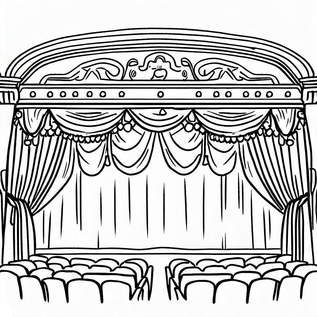 Dibujo gratuito Teatro #185913 de la coleccion Edificios y Arquitectura para imprimir