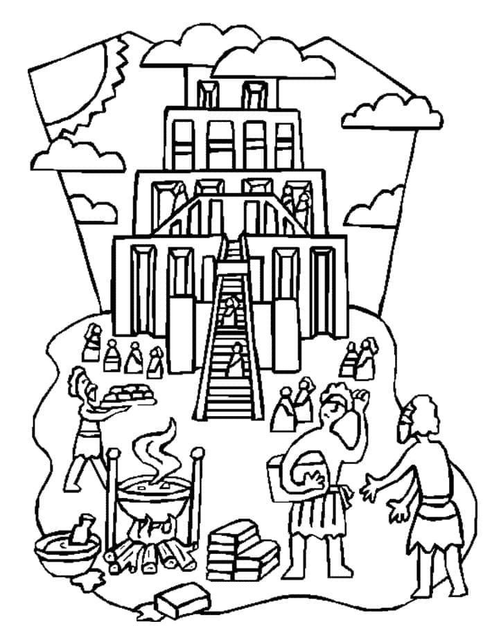 Dibujo gratuito Torre de Babel #213661 de la coleccion Edificios y Arquitectura para imprimir