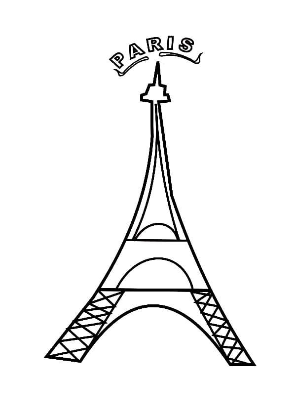 Dibujo gratuito Torre Eiffel #178847 de la coleccion Edificios y Arquitectura para imprimir
