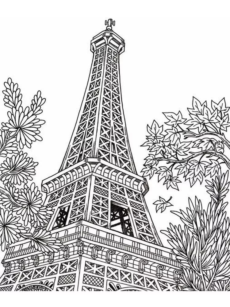 Dibujo gratuito Torre Eiffel #178853 de la coleccion Edificios y Arquitectura para imprimir