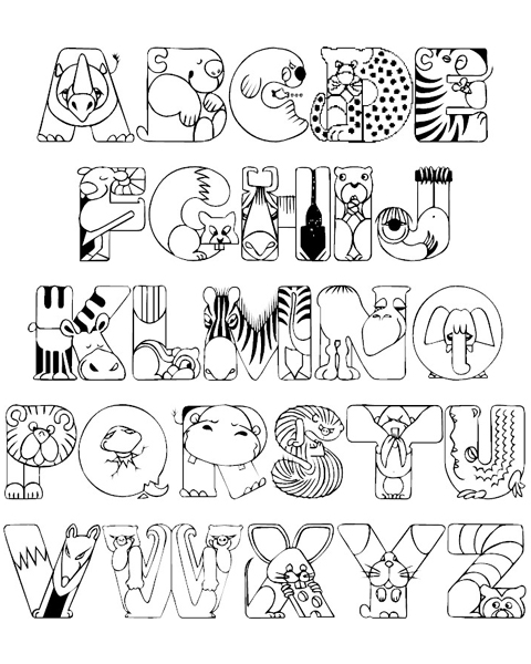 Dibujo para colorear: Alfabeto (Educativo) #124700 - Dibujos para Colorear e Imprimir Gratis