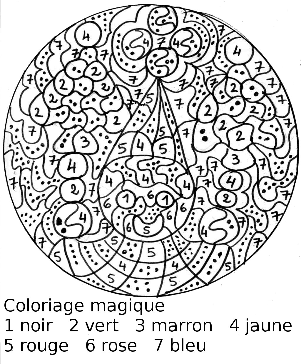 Dibujo para colorear: Dibujos mágicos (Educativo) #126125 - Dibujos para Colorear e Imprimir Gratis