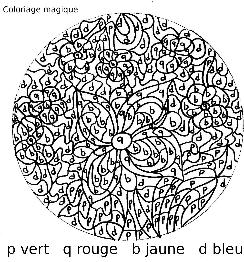 Dibujo para colorear: Dibujos mágicos (Educativo) #126129 - Dibujos para Colorear e Imprimir Gratis