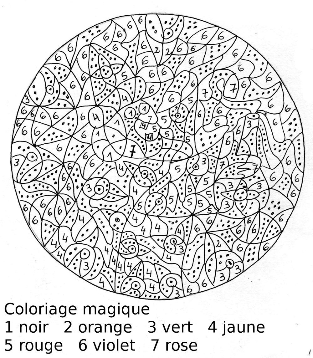 Dibujo para colorear: Dibujos mágicos (Educativo) #126214 - Dibujos para Colorear e Imprimir Gratis