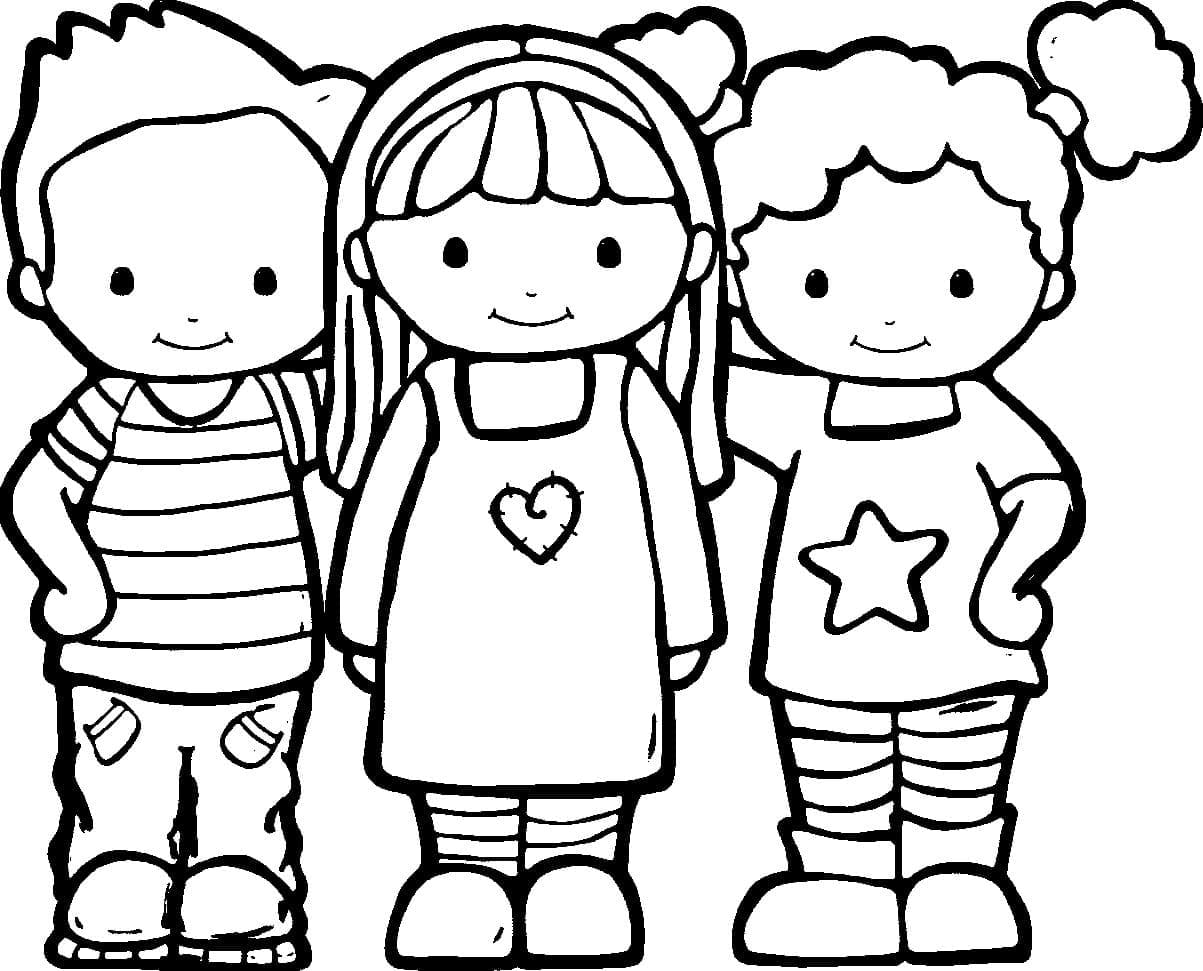Dibujo gratuito Amistad #193102 de la coleccion Familia y Amigos para imprimir