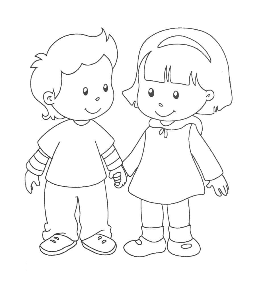 Dibujo gratuito Amistad #193108 de la coleccion Familia y Amigos para imprimir