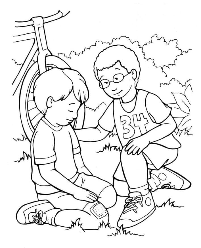 Dibujo gratuito Amistad #193114 de la coleccion Familia y Amigos para imprimir
