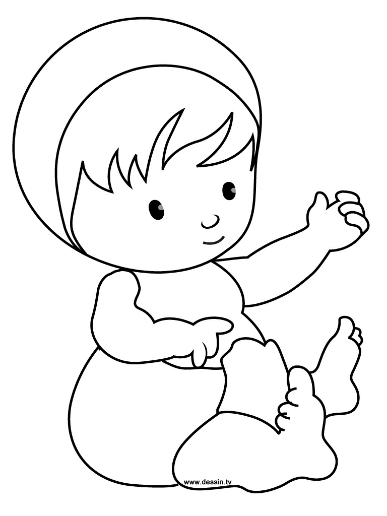 Dibujo gratuito Bebé #86585 de la coleccion Familia y Amigos para imprimir