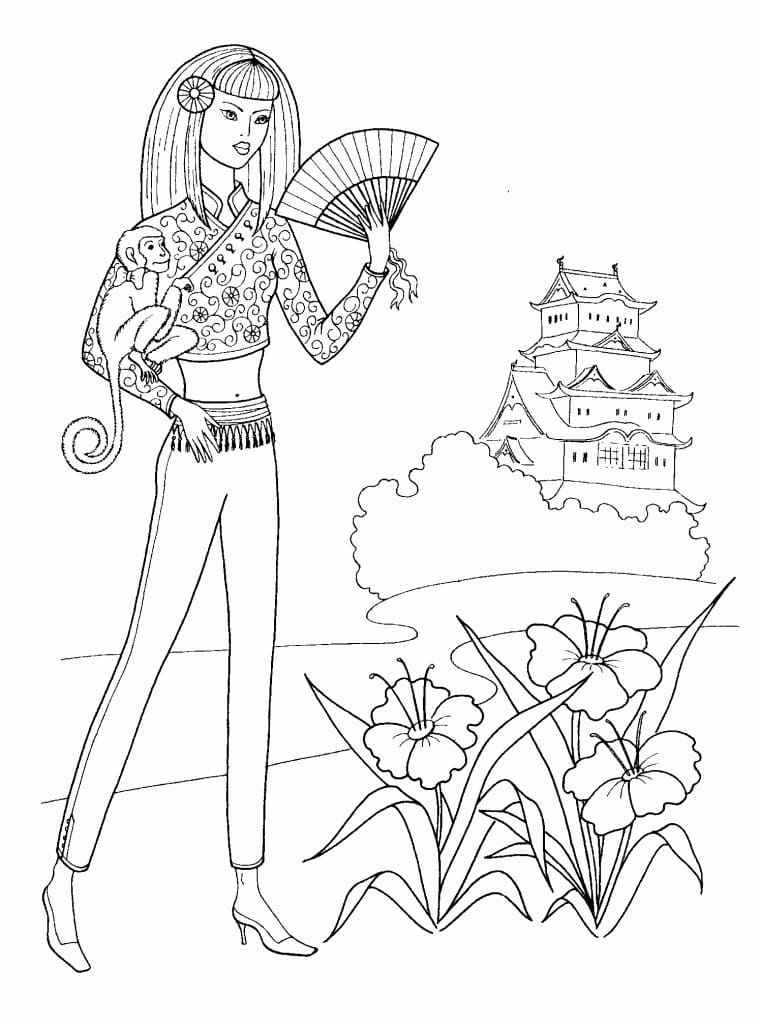 Dibujo gratuito Chica #180939 de la coleccion Familia y Amigos para imprimir Dibujo gratuito Chica #180939 de la coleccion Familia y Amigos para imprimir