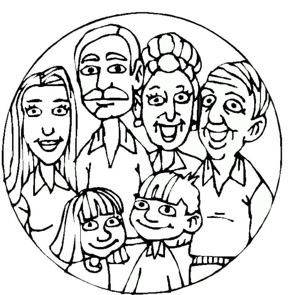 Dibujo gratuito Familia #189338 de la coleccion Familia y Amigos para imprimir