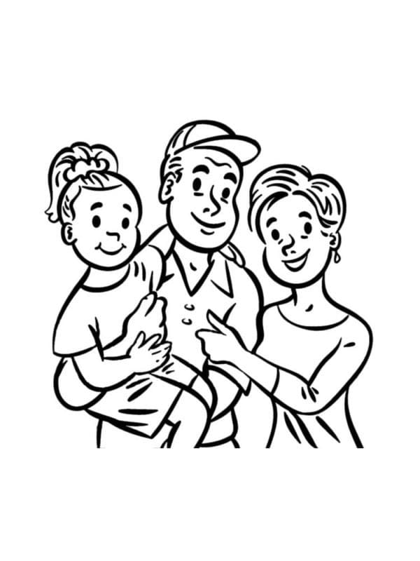 Dibujo gratuito Familia #189349 de la coleccion Familia y Amigos para imprimir
