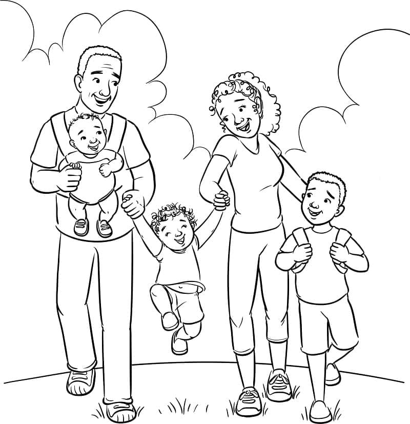 Dibujo gratuito Familia #189352 de la coleccion Familia y Amigos para imprimir