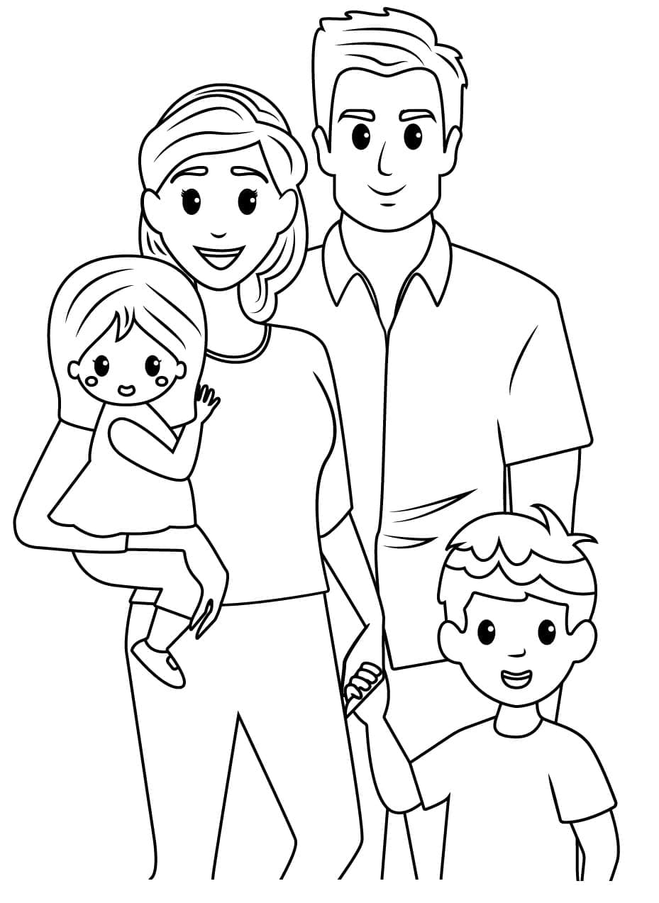 Dibujo gratuito Familia #189360 de la coleccion Familia y Amigos para imprimir