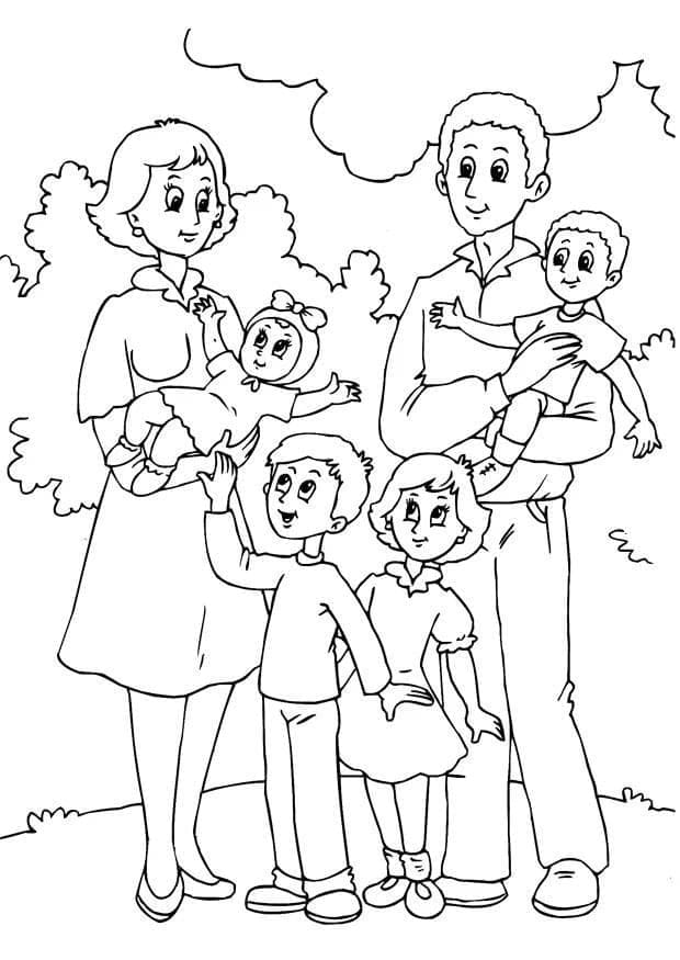 Dibujo gratuito Familia #189361 de la coleccion Familia y Amigos para imprimir