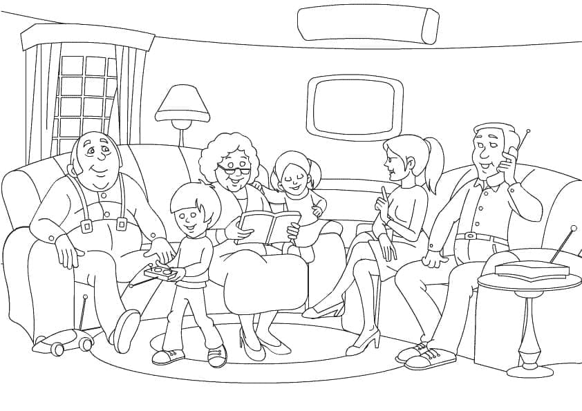 Dibujo gratuito Familia #189362 de la coleccion Familia y Amigos para imprimir