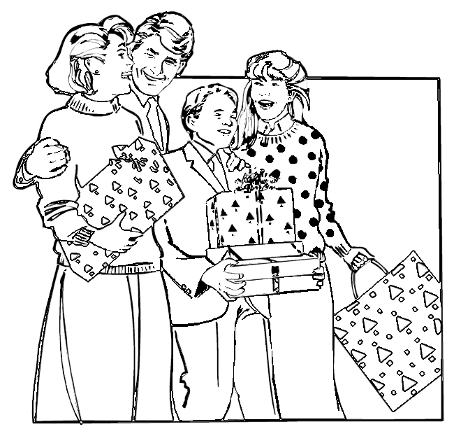Dibujo gratuito Familia #95086 de la coleccion Familia y Amigos para imprimir