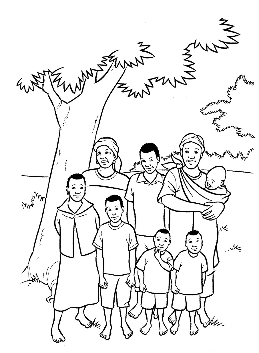 Dibujo gratuito Familia #95087 de la coleccion Familia y Amigos para imprimir