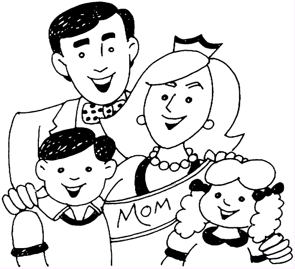 Dibujo gratuito Familia #95172 de la coleccion Familia y Amigos para imprimir