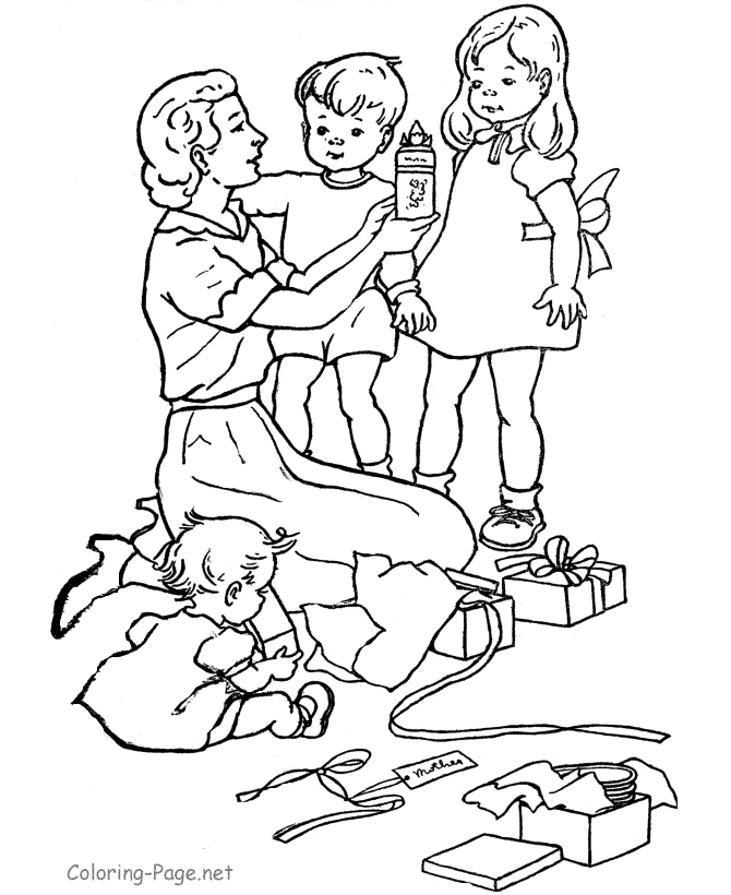 Dibujo gratuito Mamá #101094 de la coleccion Familia y Amigos para imprimir