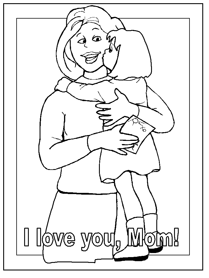 Dibujo gratuito Mamá #101106 de la coleccion Familia y Amigos para imprimir