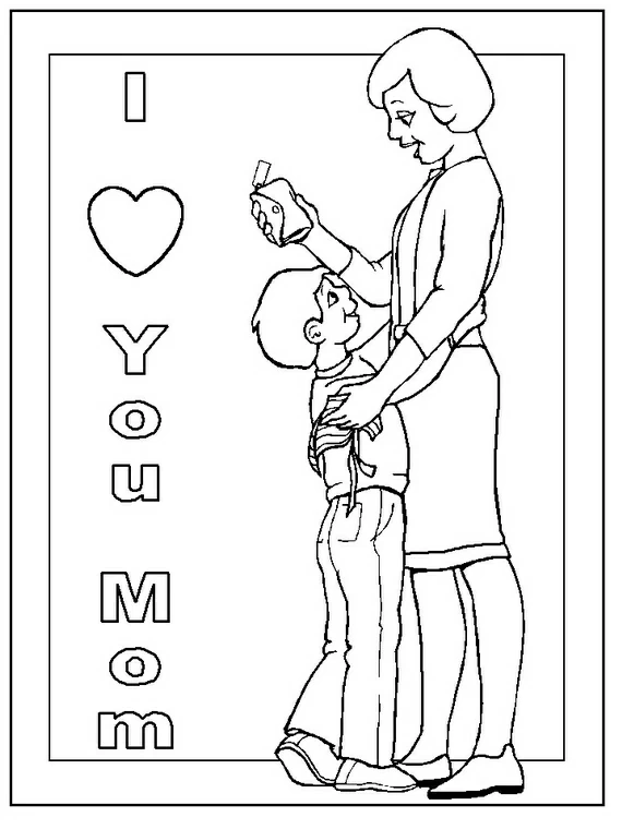 Dibujo gratuito Mamá #101191 de la coleccion Familia y Amigos para imprimir