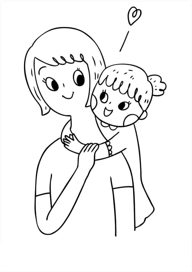 Dibujo gratuito Mamá #209409 de la coleccion Familia y Amigos para imprimir Dibujo gratuito Mamá #209409 de la coleccion Familia y Amigos para imprimir