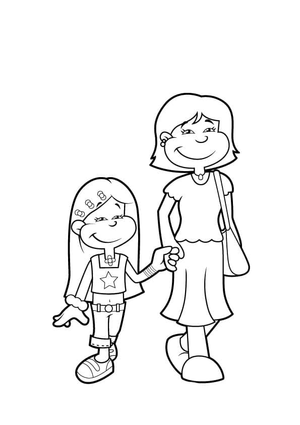 Dibujo gratuito Mamá #209426 de la coleccion Familia y Amigos para imprimir