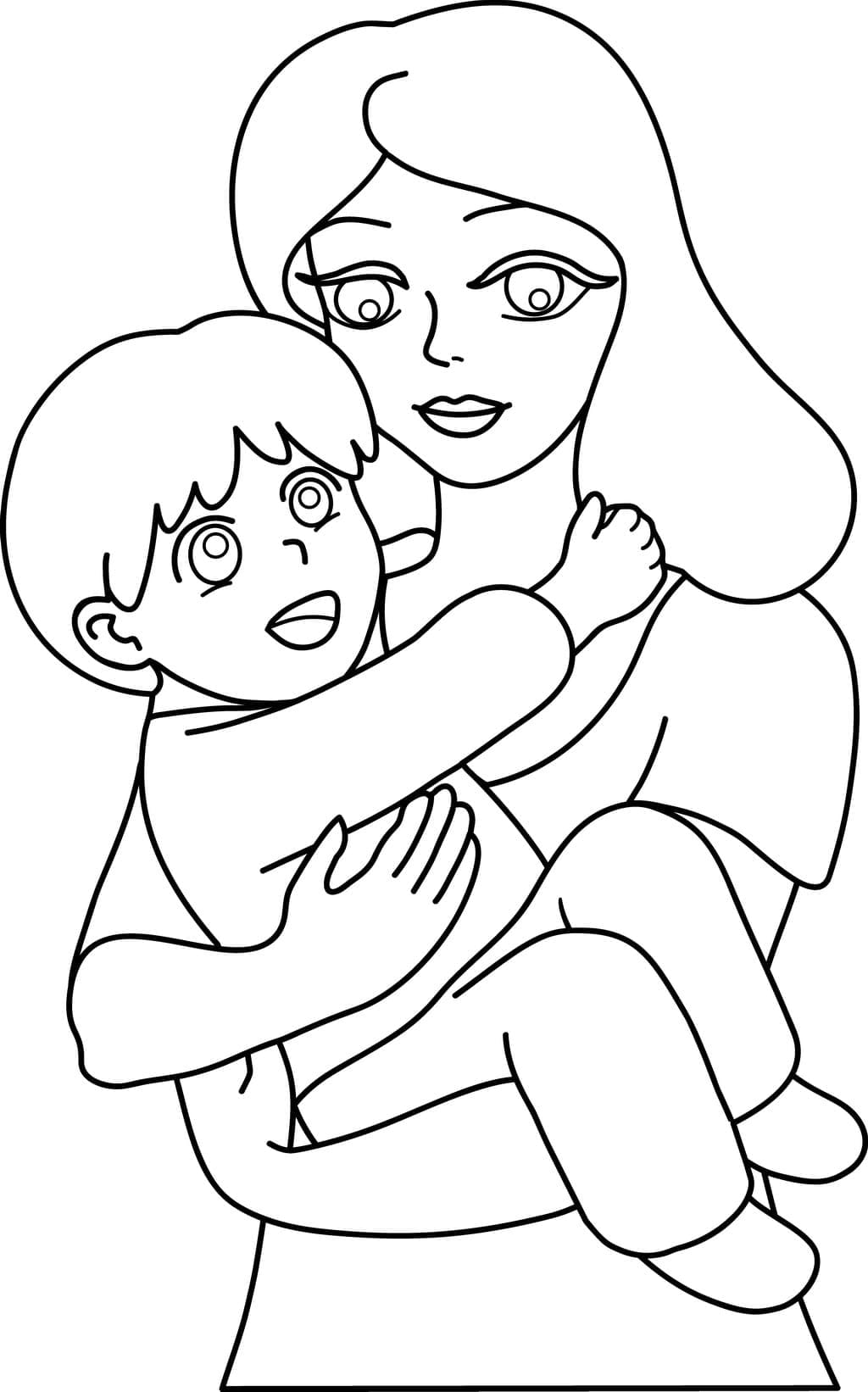 Dibujo gratuito Mamá #209435 de la coleccion Familia y Amigos para imprimir