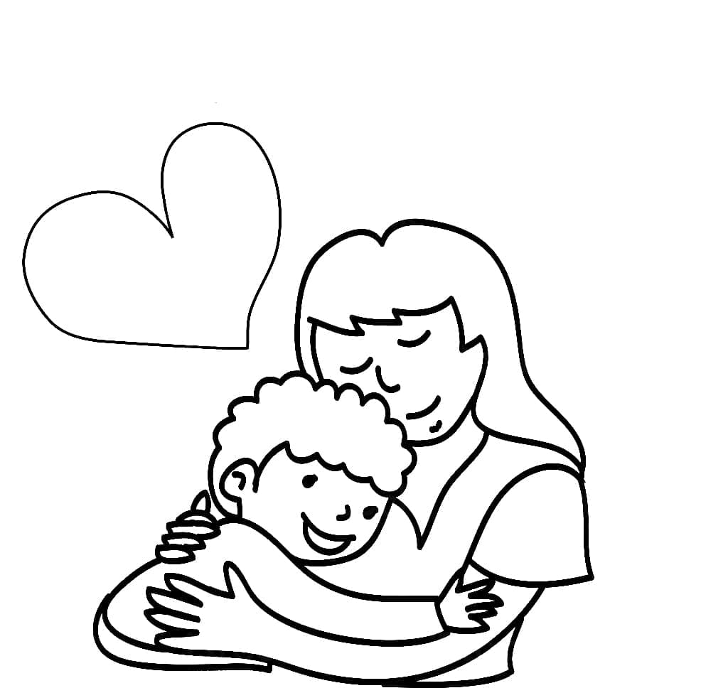 Dibujo gratuito Mamá #209441 de la coleccion Familia y Amigos para imprimir