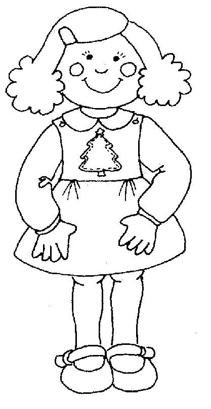 Dibujo gratuito Niña #96507 de la coleccion Familia y Amigos para imprimir