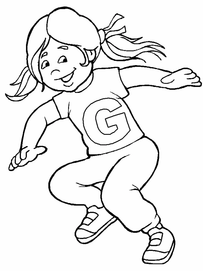 Dibujo gratuito Niña #96558 de la coleccion Familia y Amigos para imprimir