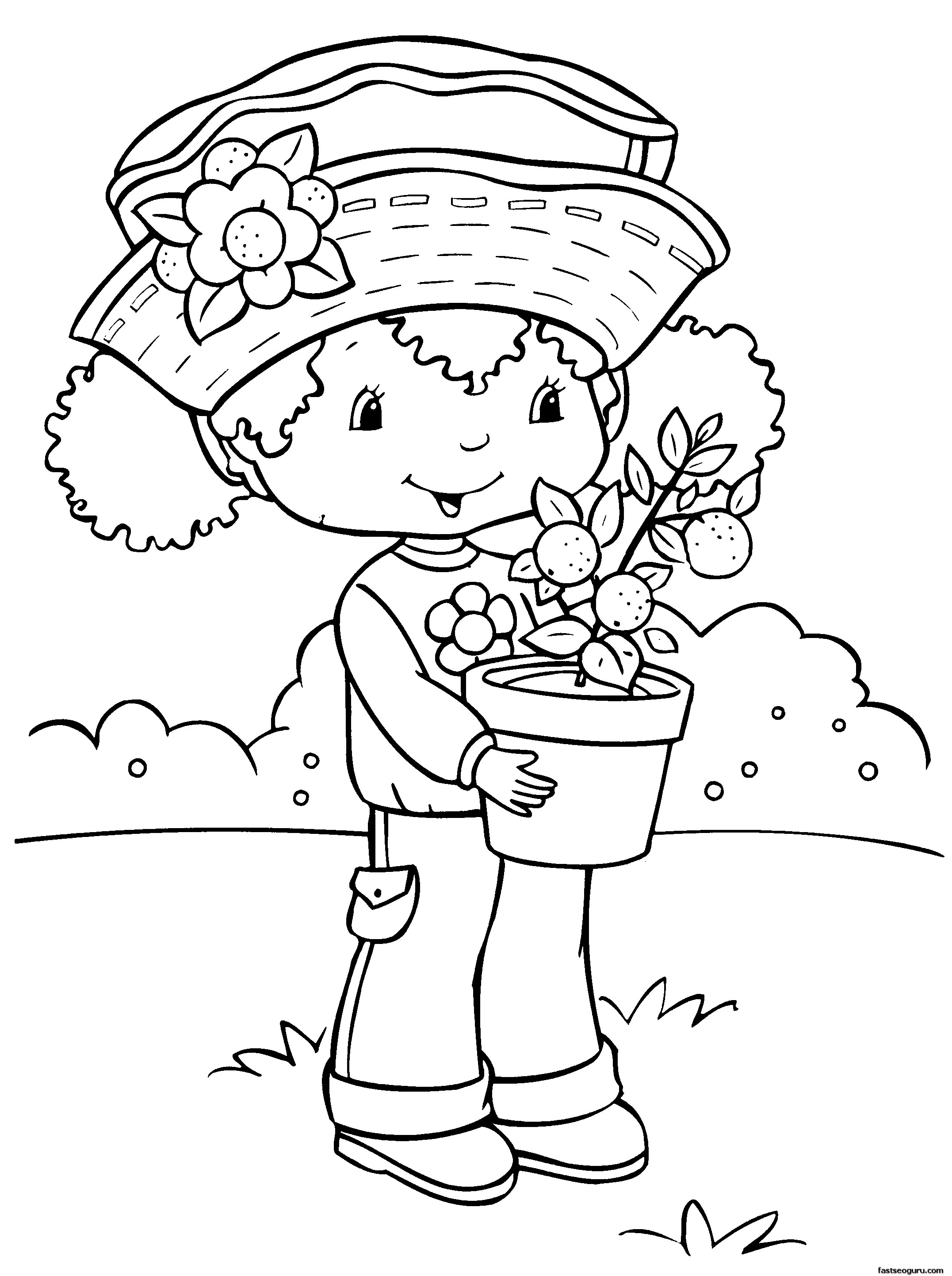 Dibujo gratuito Niña #96643 de la coleccion Familia y Amigos para imprimir