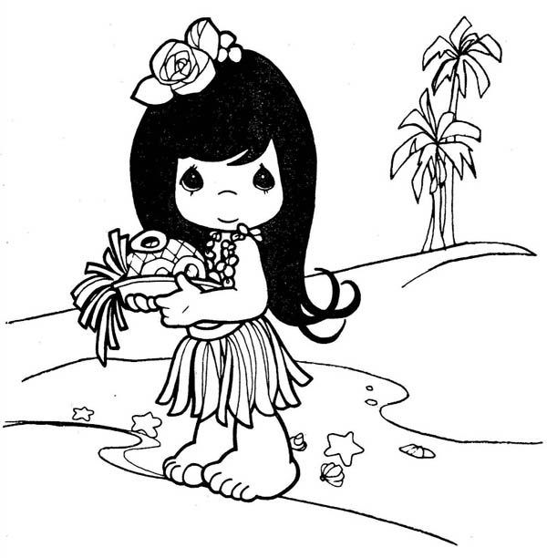 Dibujo gratuito Niña #96653 de la coleccion Familia y Amigos para imprimir
