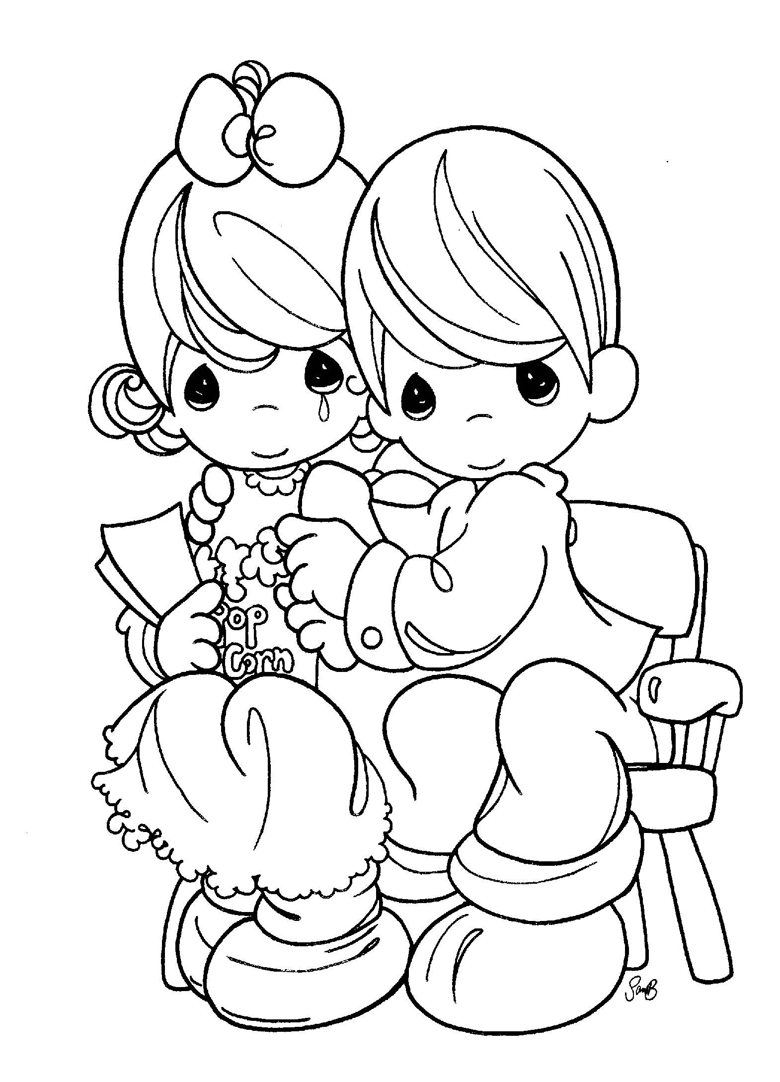 Dibujo gratuito Niña #96846 de la coleccion Familia y Amigos para imprimir