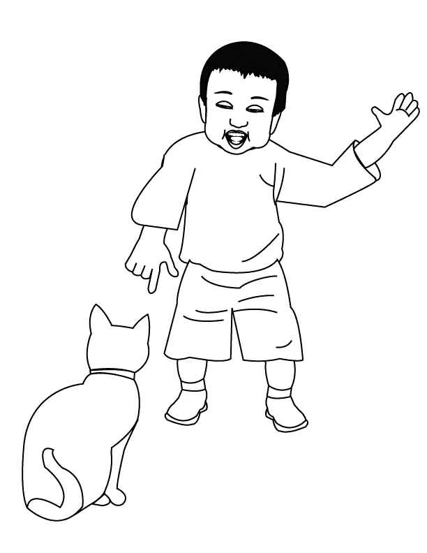 Dibujo gratuito Niño #97387 de la coleccion Familia y Amigos para imprimir