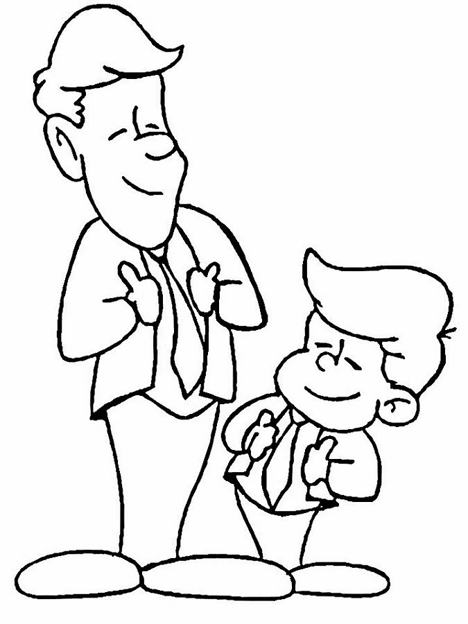 Dibujo para colorear: Papá (Familia y Amigos) #103507 - Dibujos para Colorear e Imprimir Gratis
