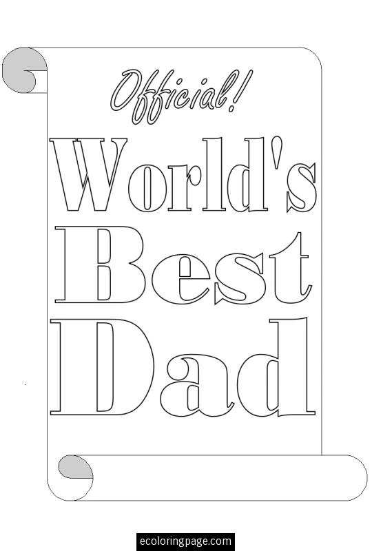 Dibujo gratuito Papá #103510 de la coleccion Familia y Amigos para imprimir