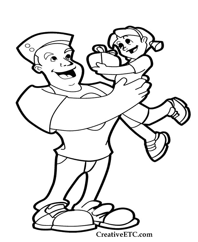 Dibujo gratuito Papá #103567 de la coleccion Familia y Amigos para imprimir