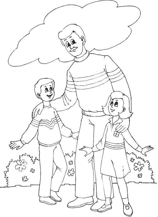 Dibujo gratuito Papá #103598 de la coleccion Familia y Amigos para imprimir