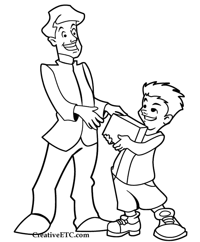 Dibujo gratuito Papá #103646 de la coleccion Familia y Amigos para imprimir
