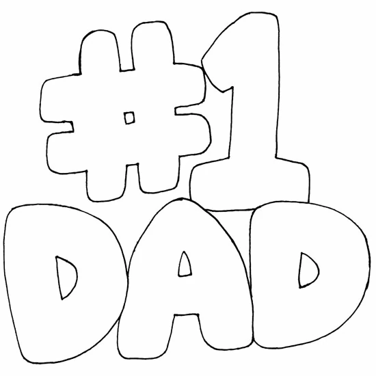 Dibujo gratuito Papá #103664 de la coleccion Familia y Amigos para imprimir