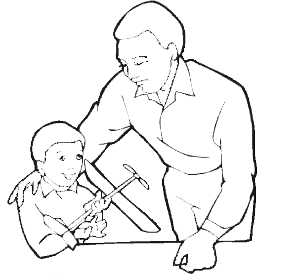 Dibujo gratuito Papá #103729 de la coleccion Familia y Amigos para imprimir
