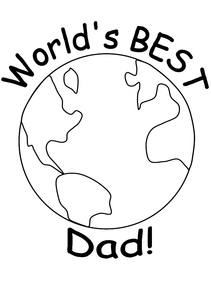 Dibujo gratuito Papá #103751 de la coleccion Familia y Amigos para imprimir