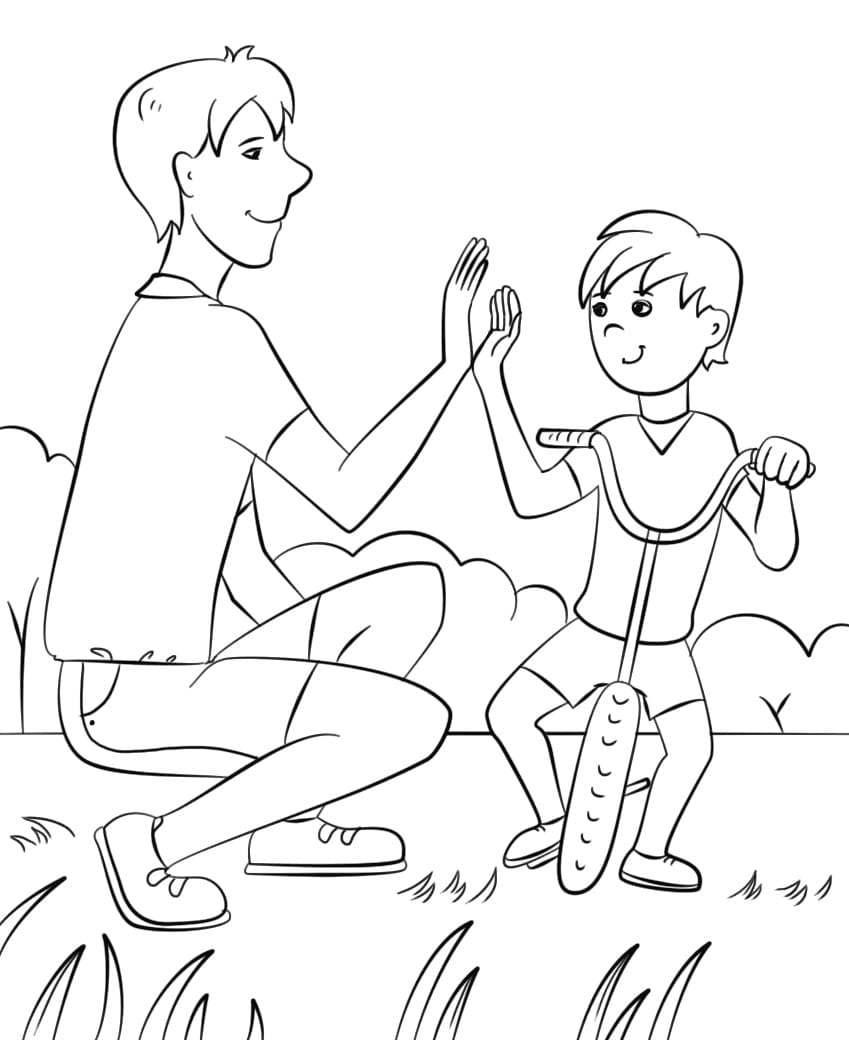 Dibujo gratuito Papá #209452 de la coleccion Familia y Amigos para imprimir