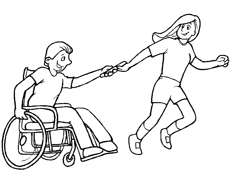 Dibujo gratuito Persona con Discapacidad #98409 de la coleccion Familia y Amigos para imprimir