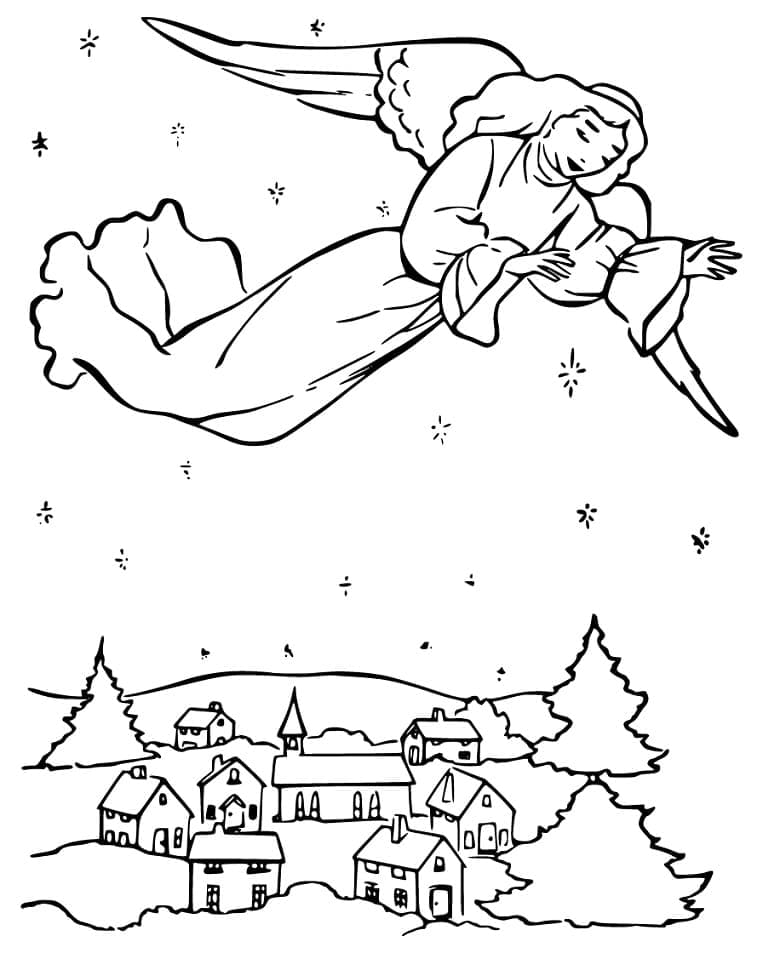 Dibujo gratuito Ángel de Navidad #200068 de la coleccion Fiestas y Celebraciones para imprimir Dibujo gratuito Ángel de Navidad #200068 de la coleccion Fiestas y Celebraciones para imprimir