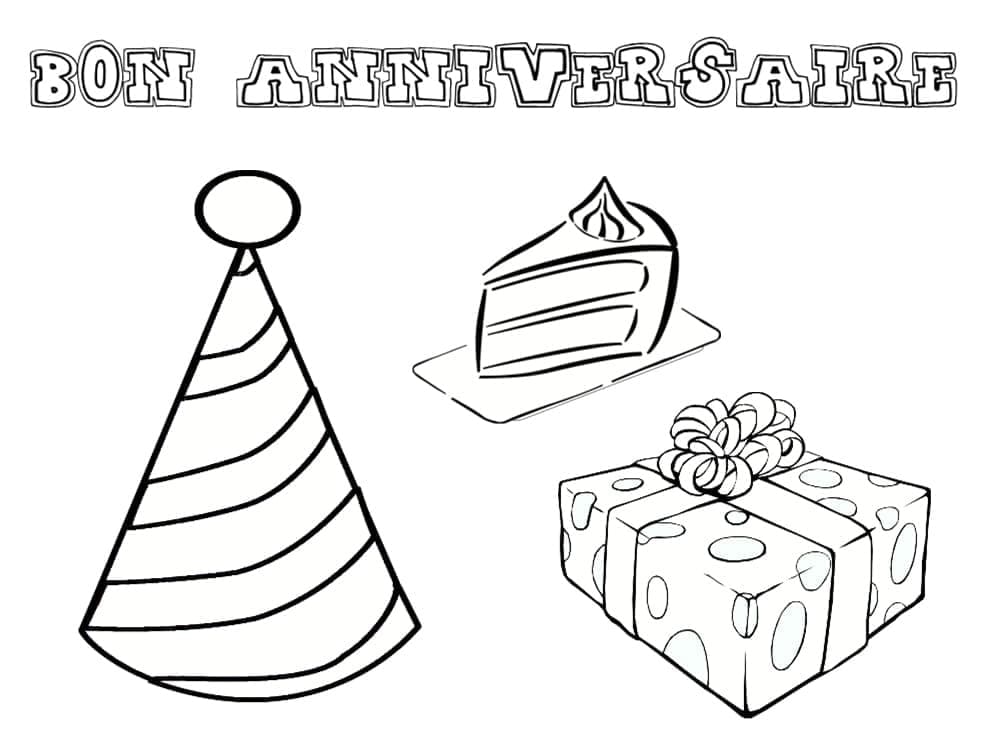 Dibujo gratuito Aniversario #174626 de la coleccion Fiestas y Celebraciones para imprimir
