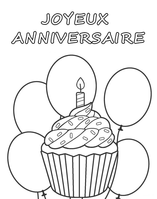 Dibujo gratuito Aniversario #174646 de la coleccion Fiestas y Celebraciones para imprimir