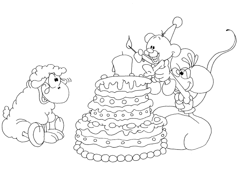 Dibujo para colorear: Aniversario (Fiestas y Celebraciones) #57110 - Dibujos para Colorear e Imprimir Gratis